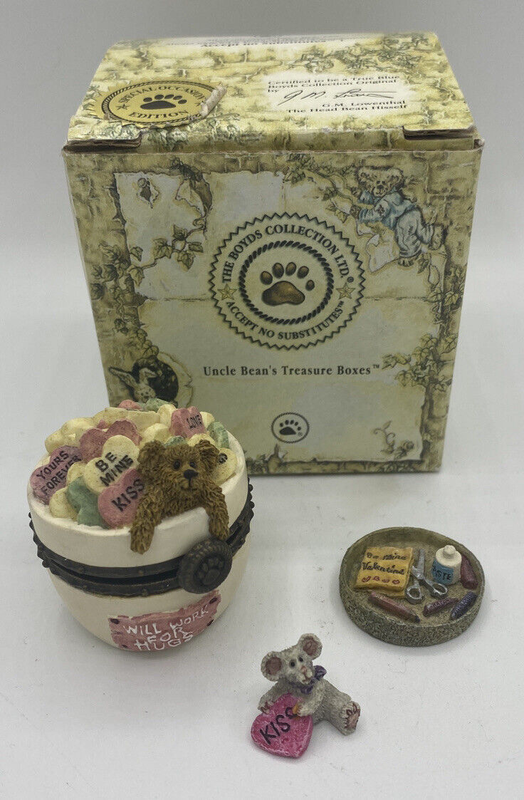 Boyds Bears Treasure Box Everlove's Dandy Candy w/ Sweettooth McNibble NIB