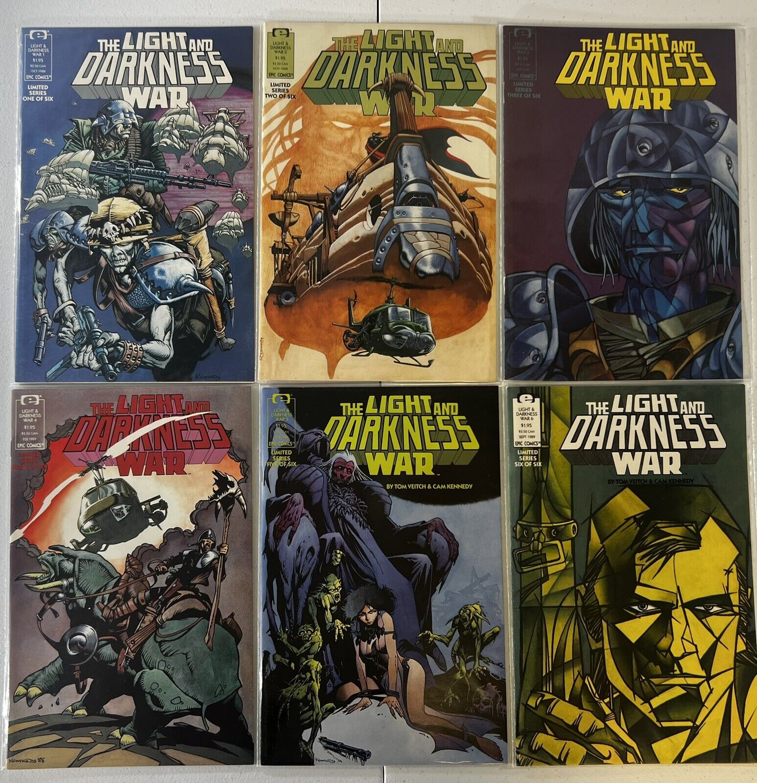 Light and Darkness War #1-6 Complete Run Marvel 1988 High Grade Lot of 6