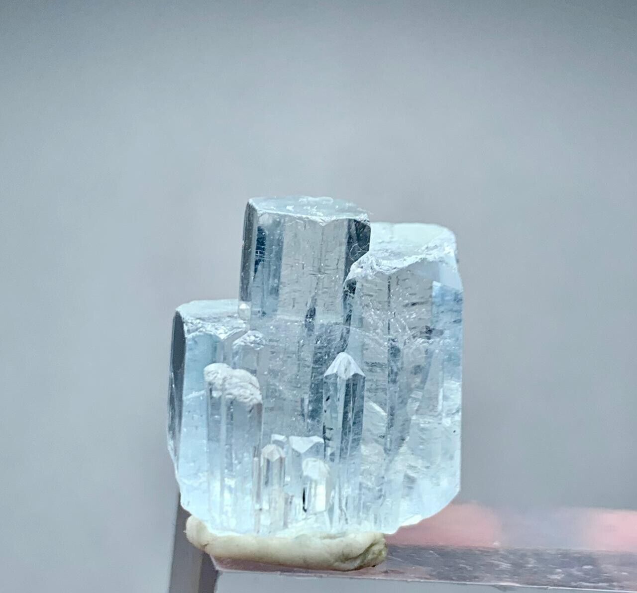37 Cts Terminated Aquamarine Crystal Bunch from Skardu Pakistan