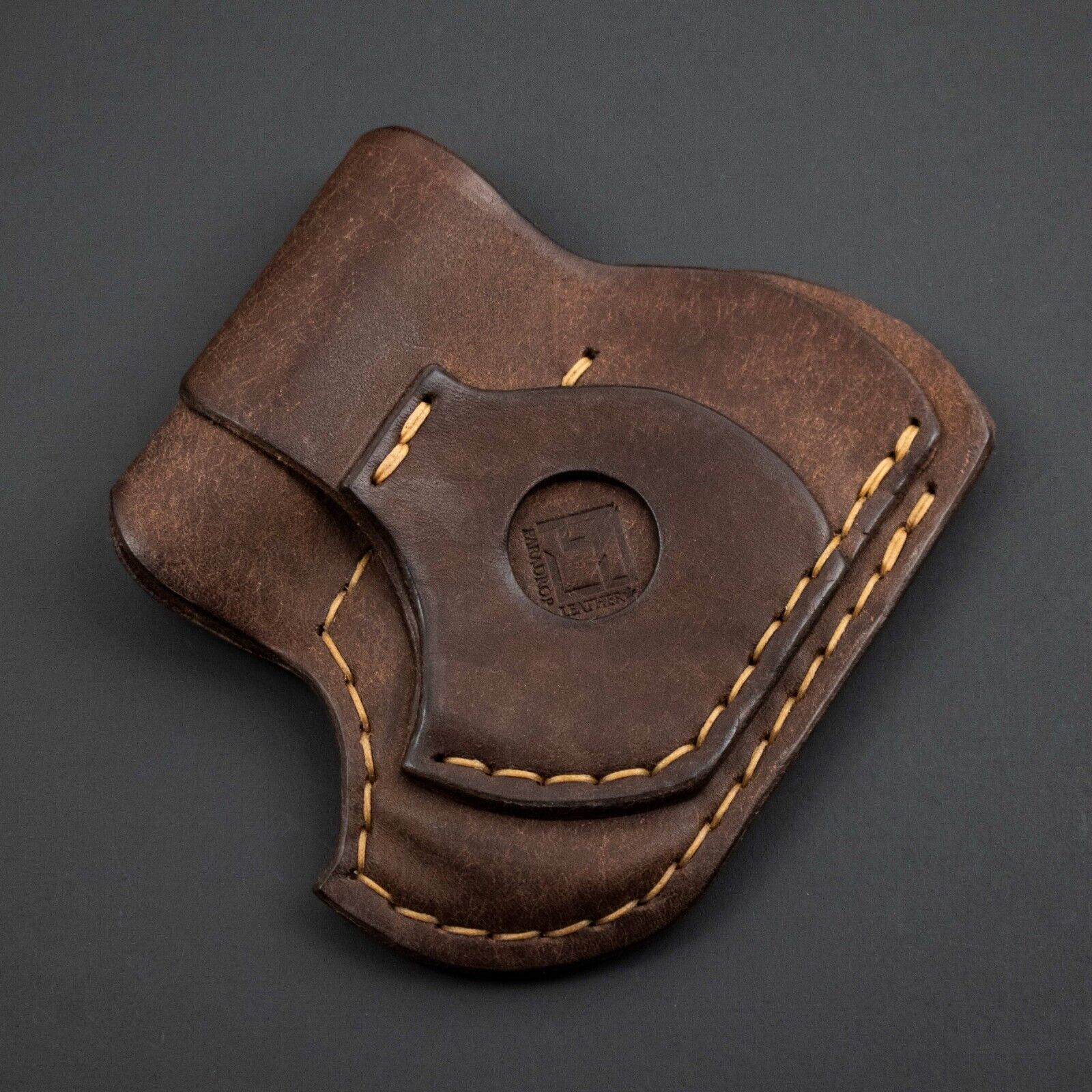 NEW Paradrop Triarii EDC Organizer, Chocolate Caramel Leather w/ Coin Slip