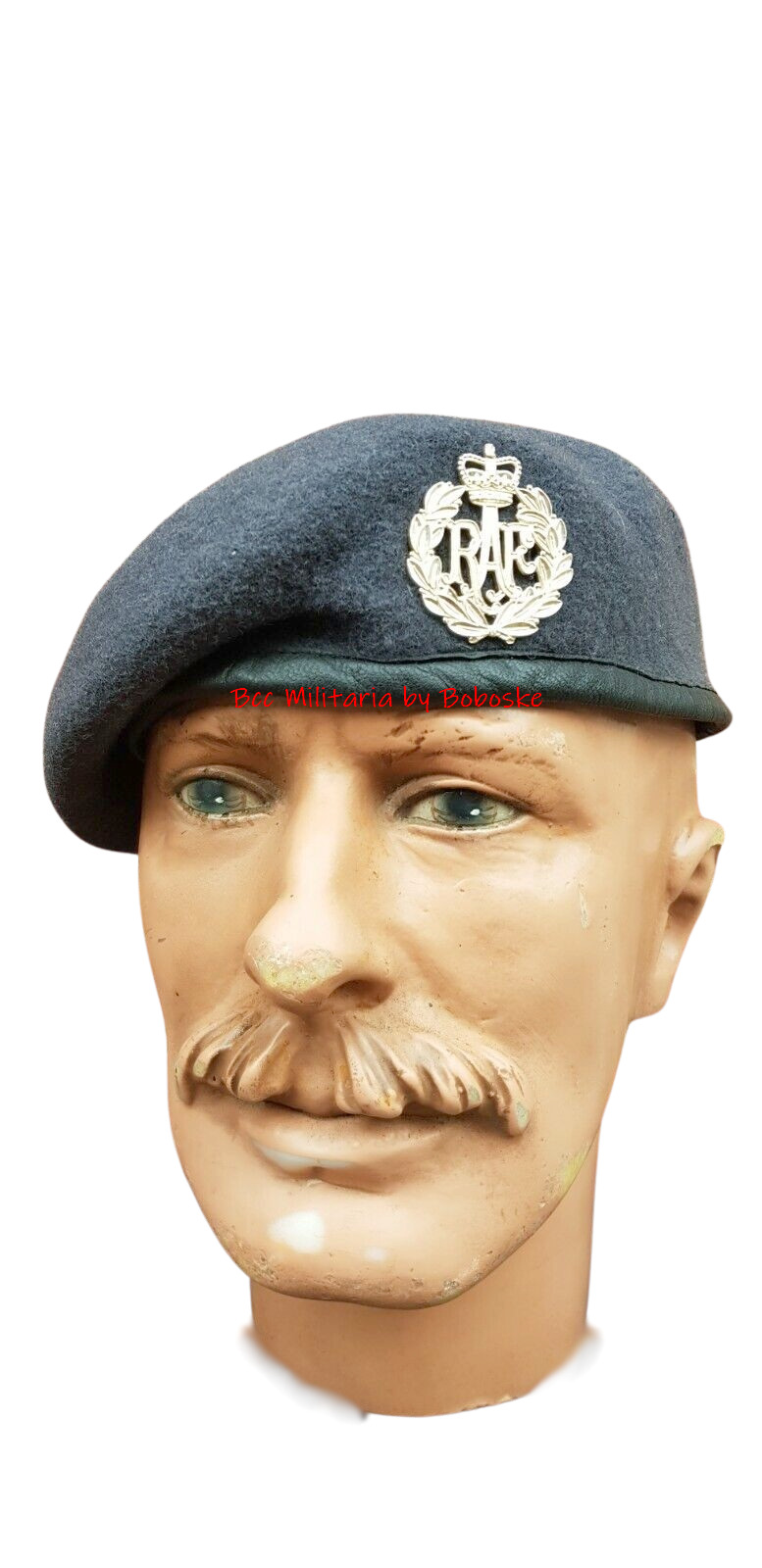British RAF Beret with Badge - 57cm Head Tower / Size 57
