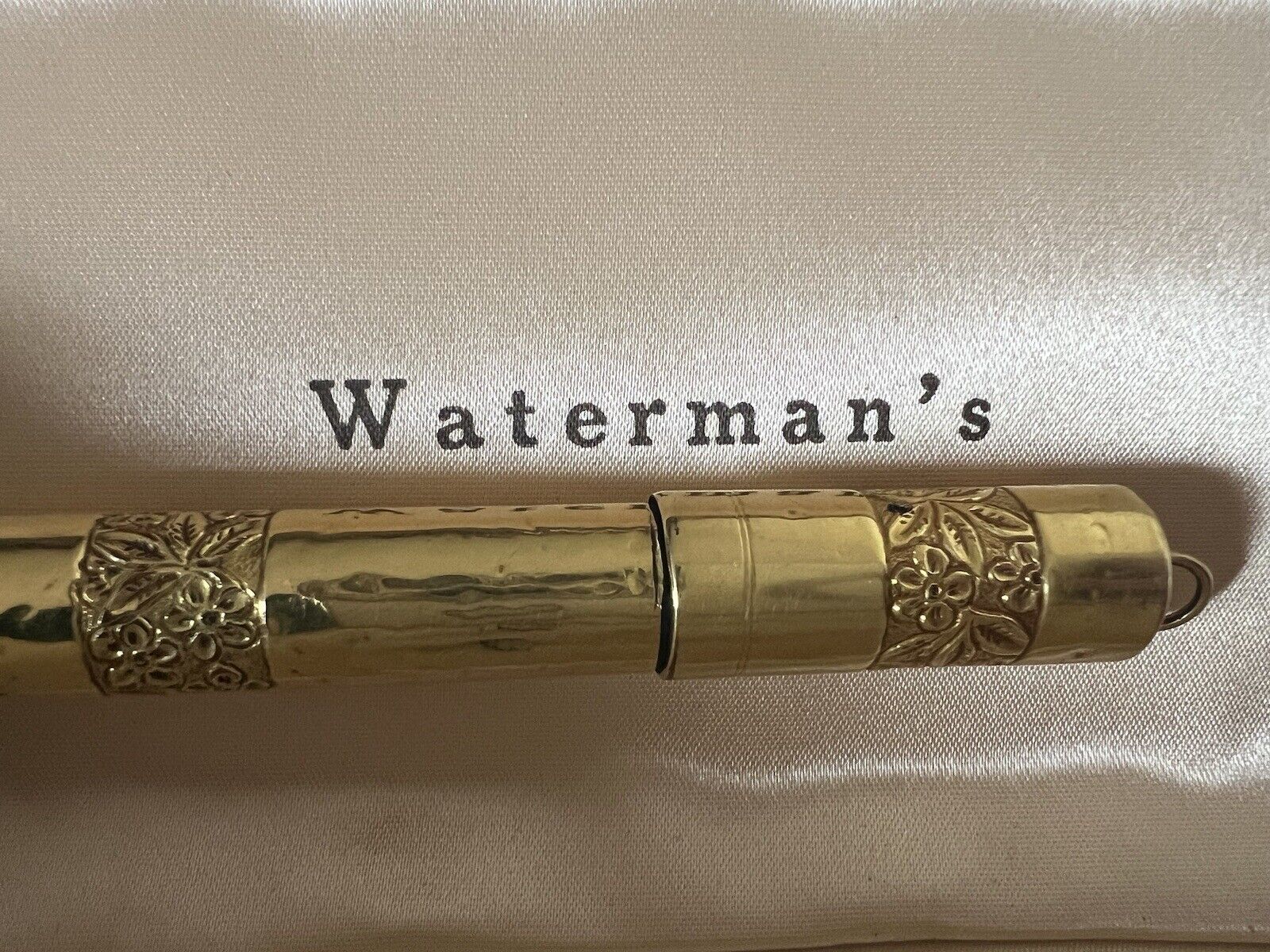 WATERMAN\'S Pen Fountain Ideal Plated Gold 18K Retractable Old No Stylus Set Fo