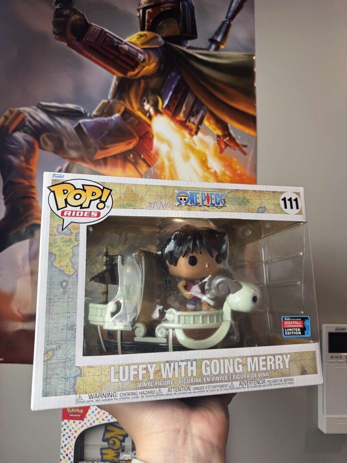 Funko Pop One Piece Luffy With Going Merry 2022 Fall Convention Exclusive #111