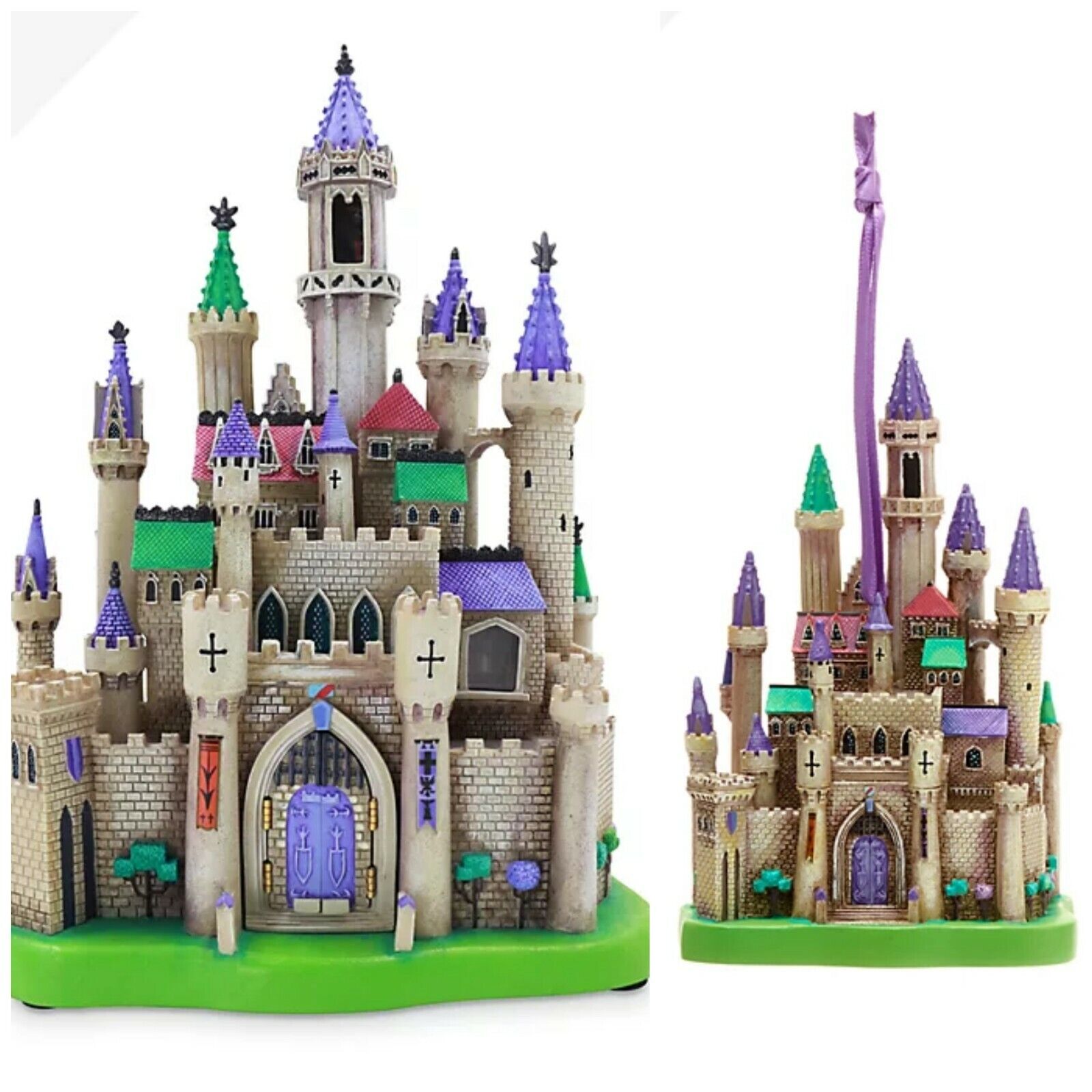 Disney Castle collection sleeping beauty light up and small hanging figurines