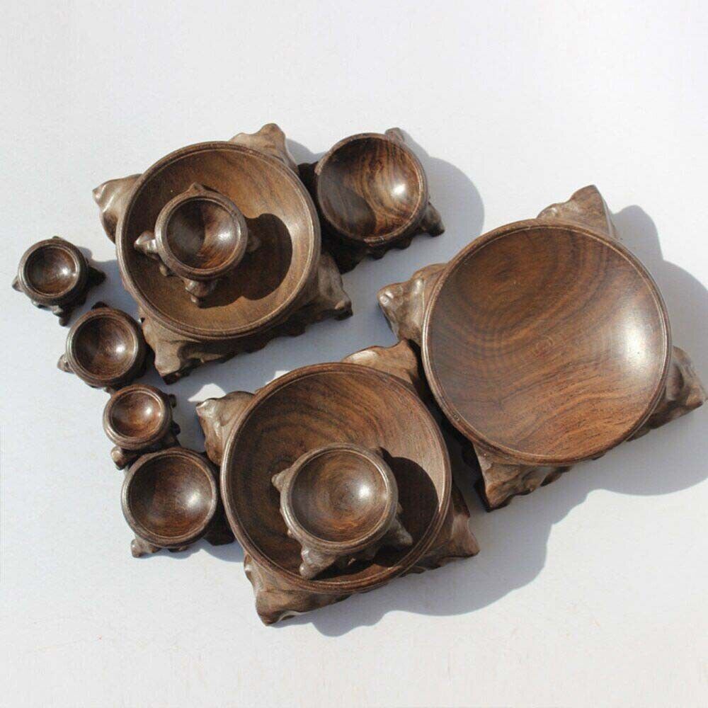 Wooden Display Stand Base for Crystal Ball Sphere Globe Stone Holder Decor USA