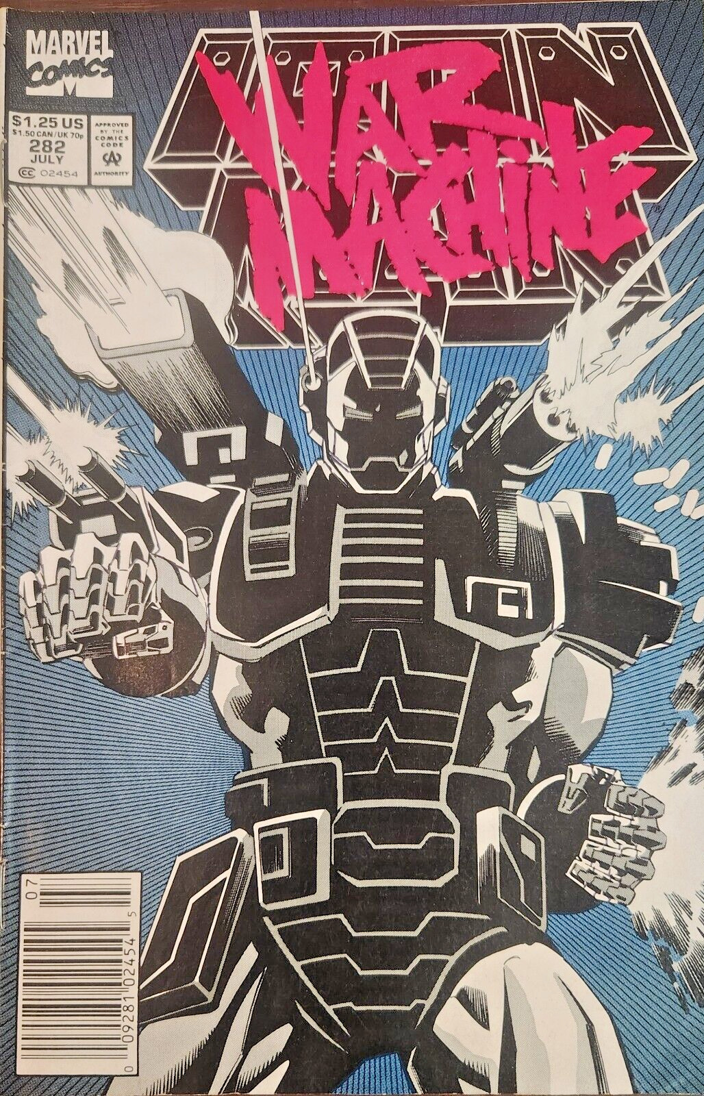 WAR MACHINE #282, 1st Full Appearance of War Machine 1992