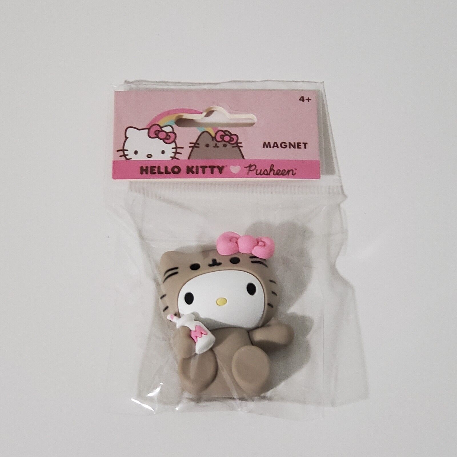 Hello Kitty X Pusheen Collab Cat Magnet