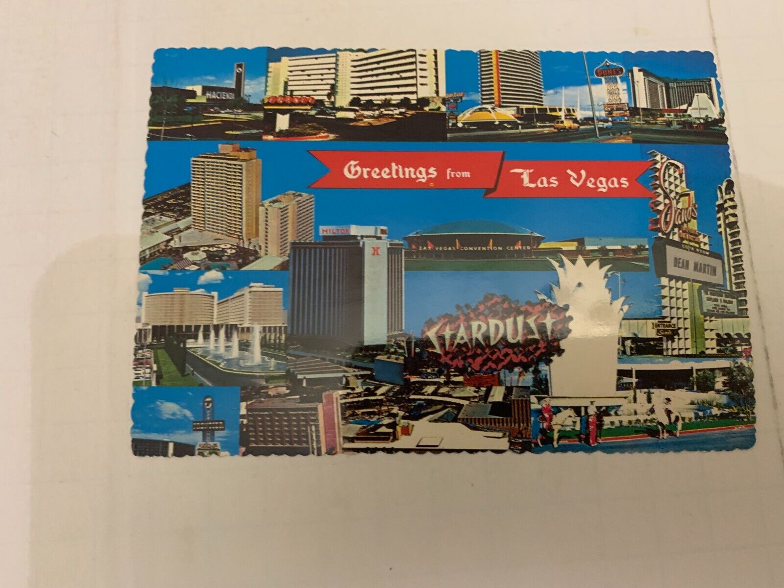 c.1960's The Strip Hotels Las Vegas Nevada Postcard