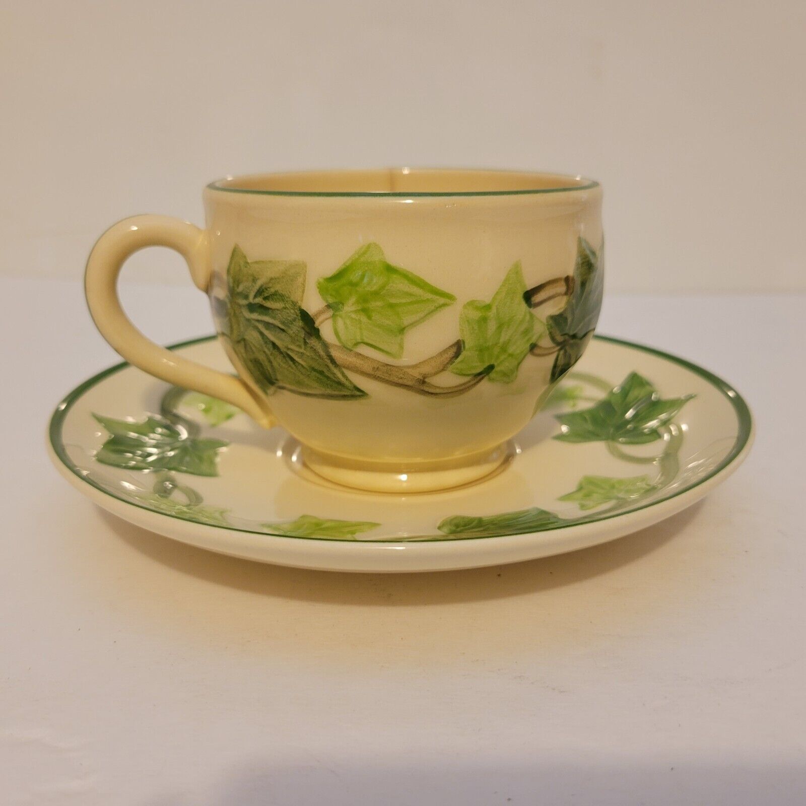Vintage Franciscan IVY Coffee Cup & Saucer Made in USA