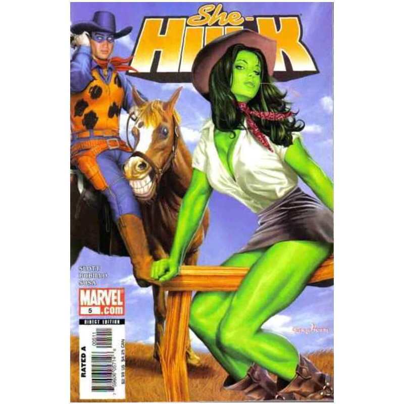 She-Hulk (2005 series) #5 in Near Mint condition. Marvel comics [d;