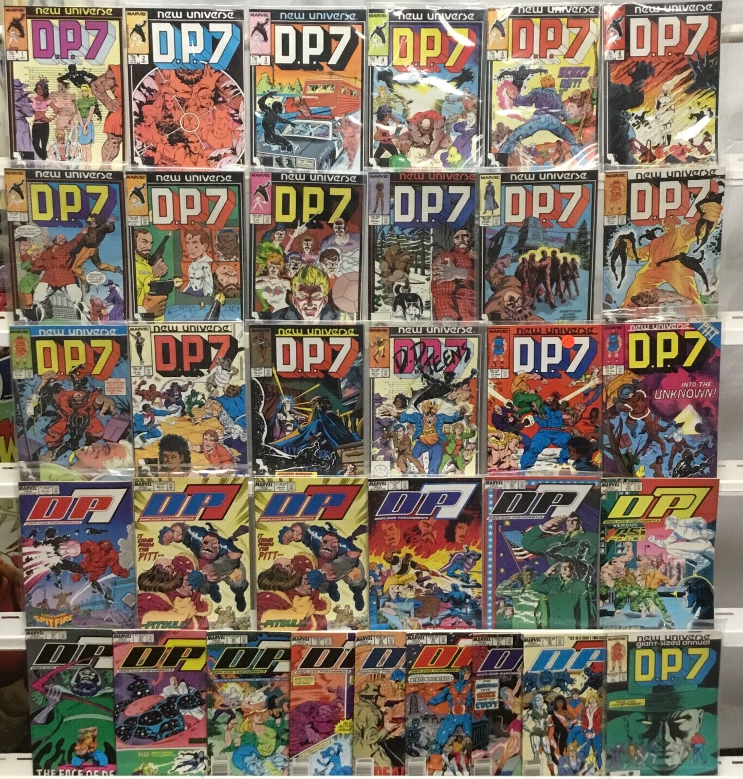 Marvel Comics D.P.7 Run Lot 1-32 Missing #28 VF 1986