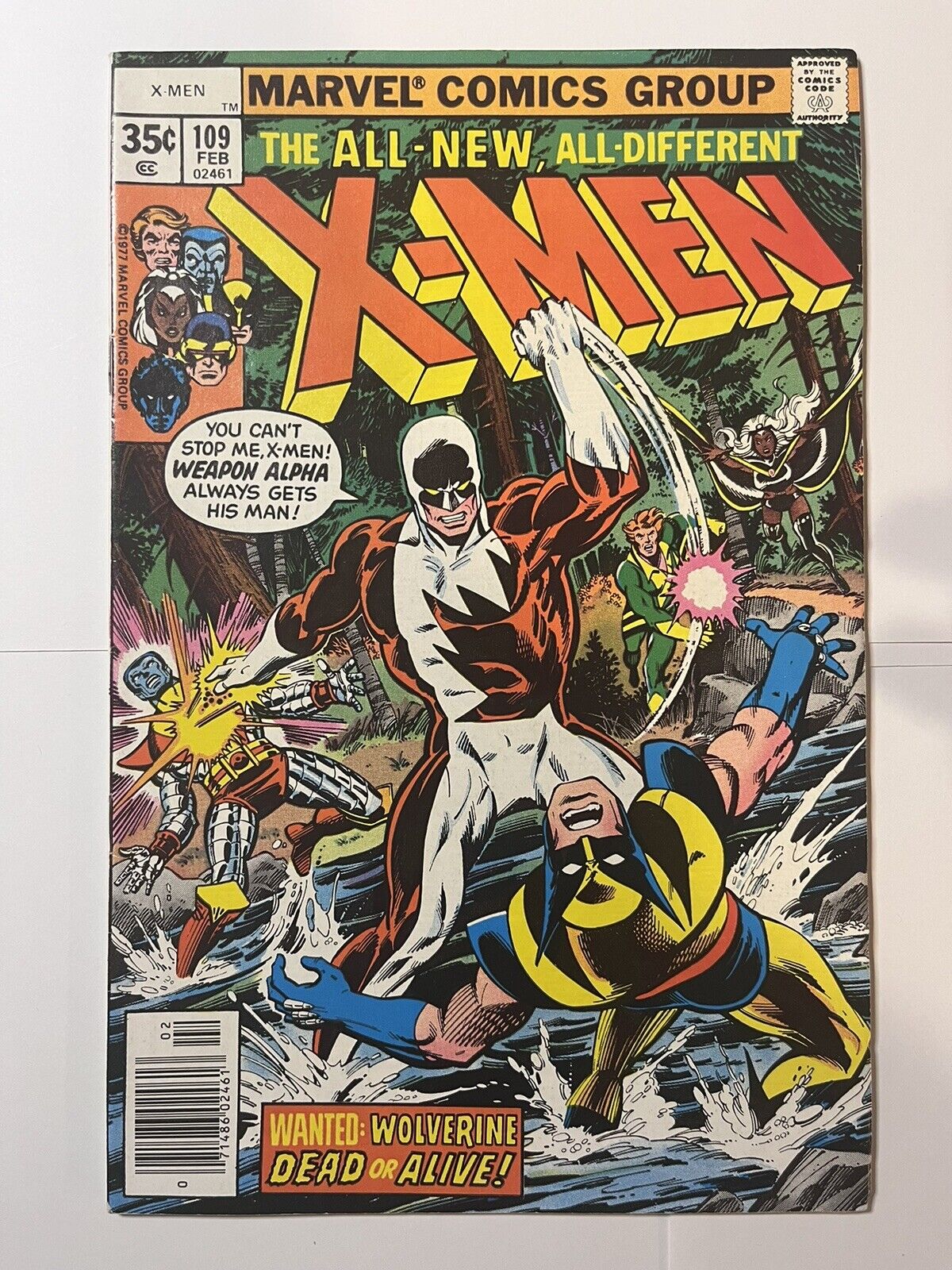 1977 Marvel Comics The All-New All-Different X-Men #109 VF 1st App Weapon Alpha