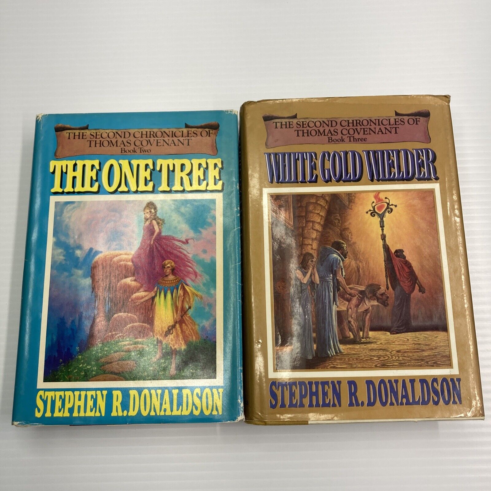 The Second Chronicles of Thomas Covenant Book 2&3 Stephen Donaldson BCE & 1st Ed