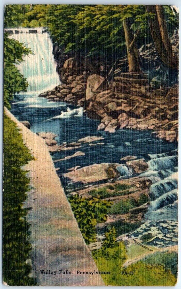 Postcard - Valley Falls - Pennsylvania