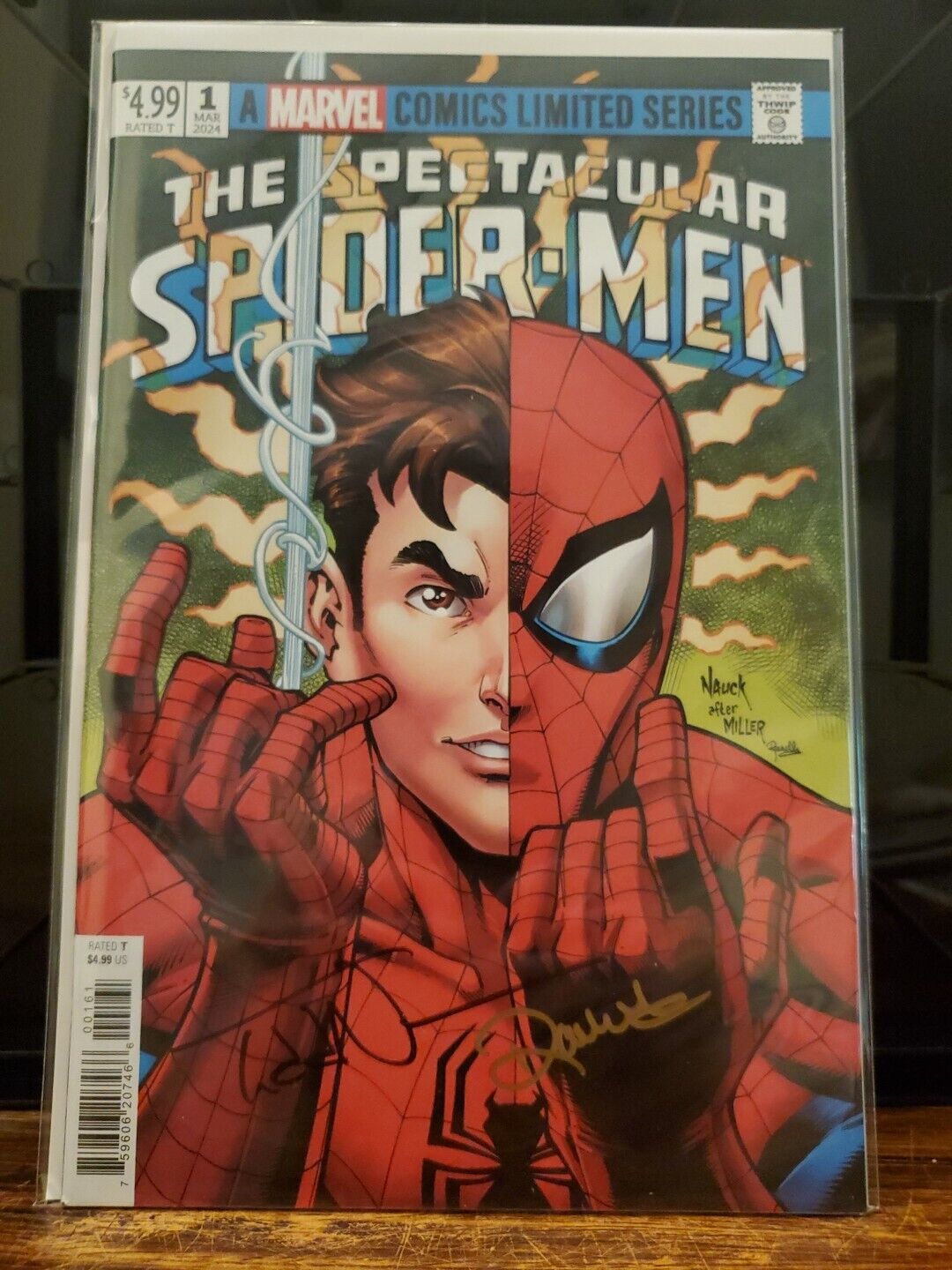 Double Signed Nauck/Rosenburg The Spectacular Spider-Men 1 Homage Variant Cover