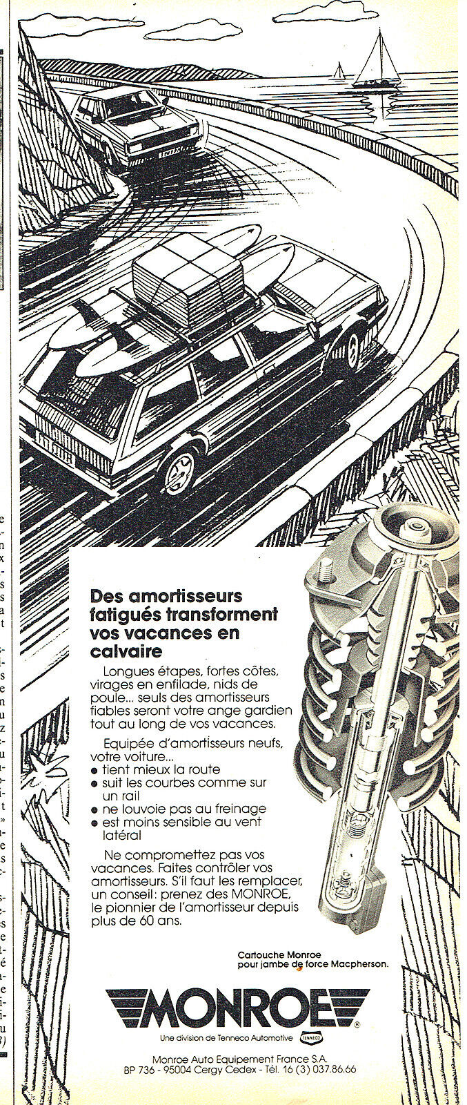 1983 Advertising 097 Monroe Shock Absorbers Leg Cartridge f