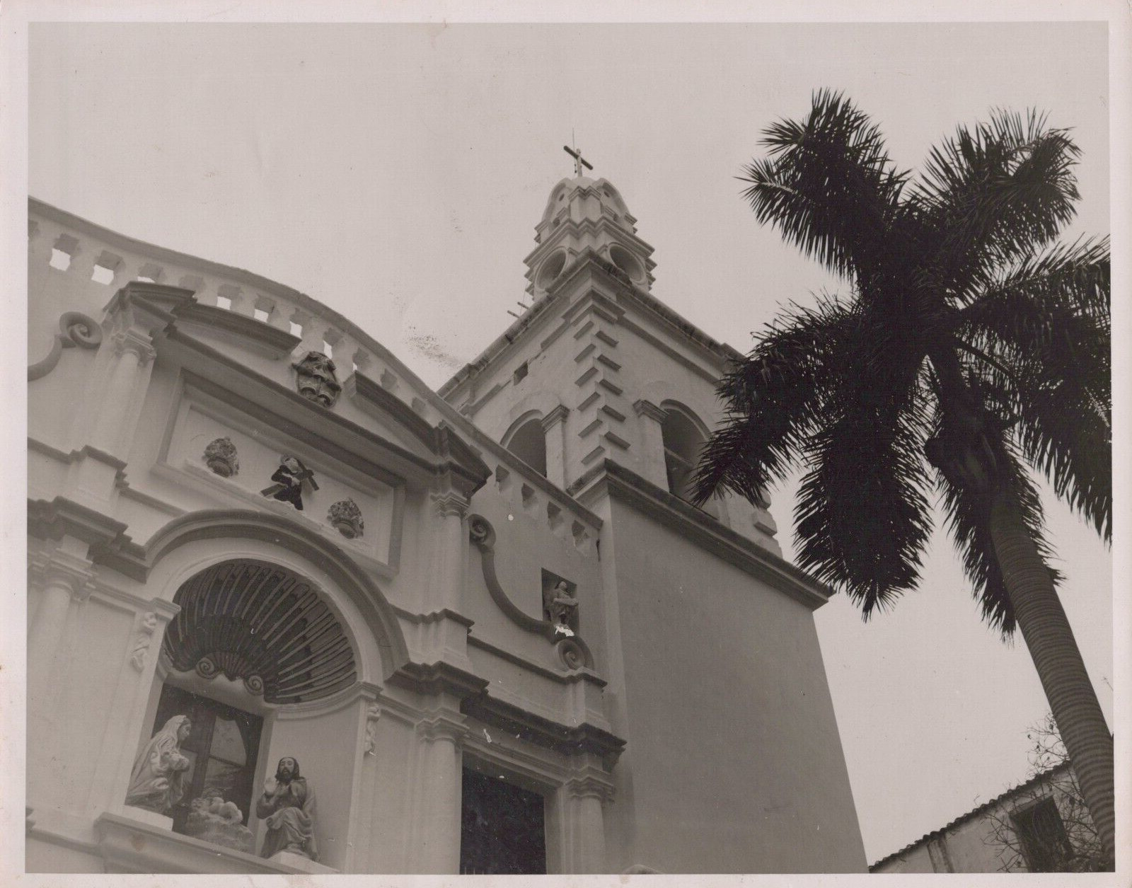 CUBA CUBAN ART BUILDING HAVANA CHURCH PANORAMIC VIEW 1950s ORIG Photo C36