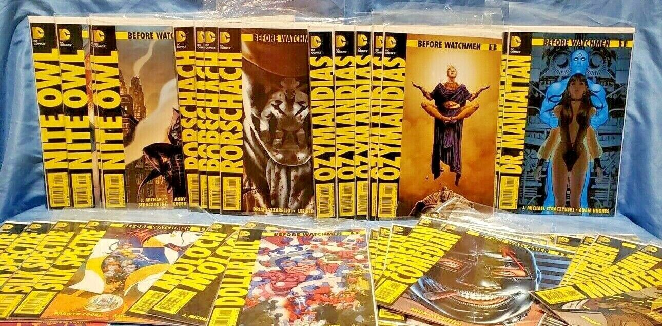 Before Watchmen Complete 37 Comic Book set bagged and boarded + Promo Poster 