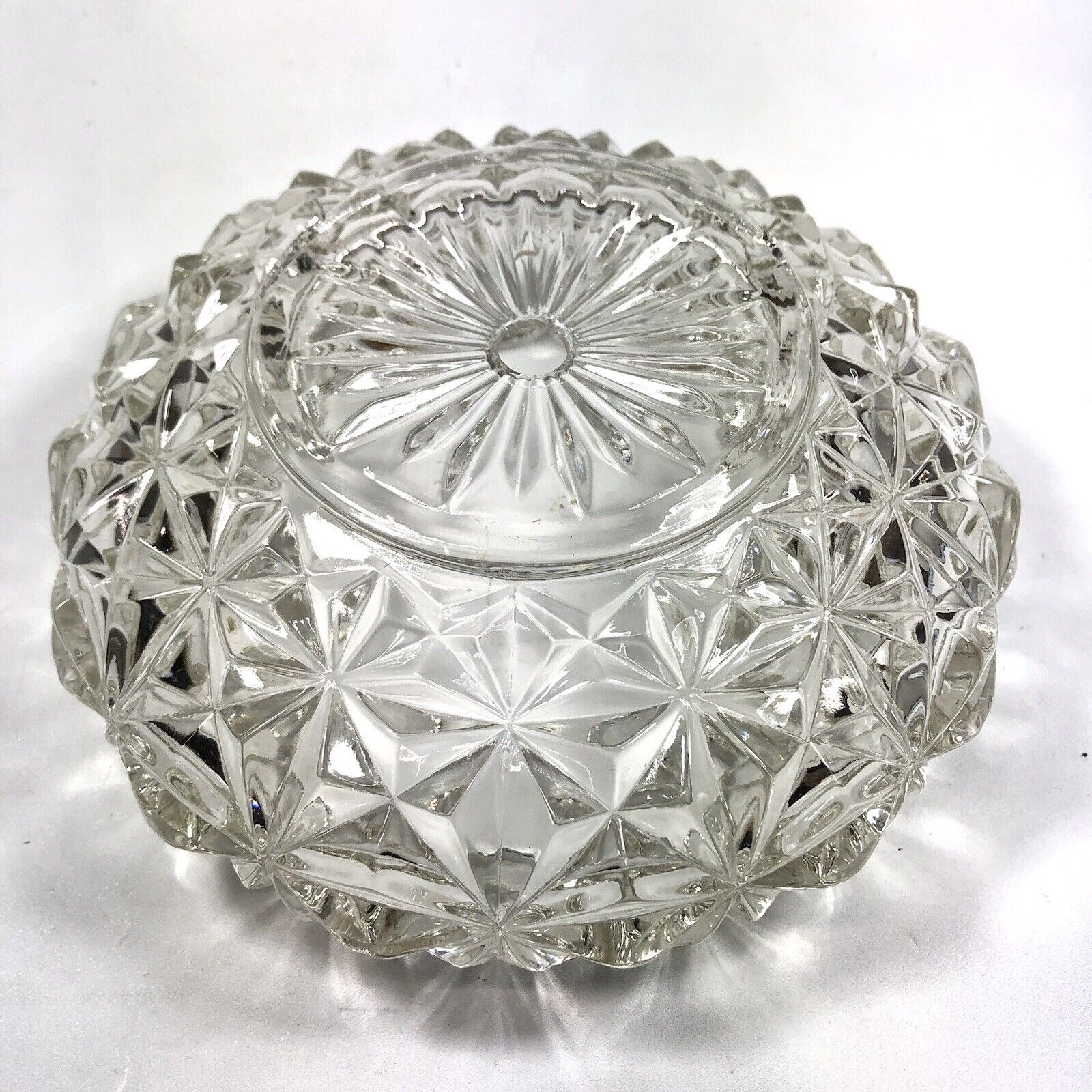 Crystal Clear Glass Ceiling Light Fixture Globe/Shade Antique 8x3 Inches