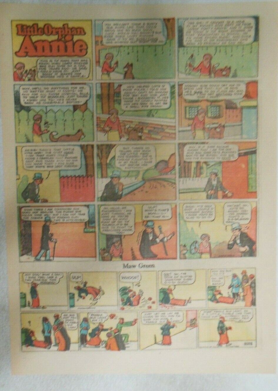 (46) Little Orphan Annie Sundays by Harold Gray from 1933 Tabloid Page Size  