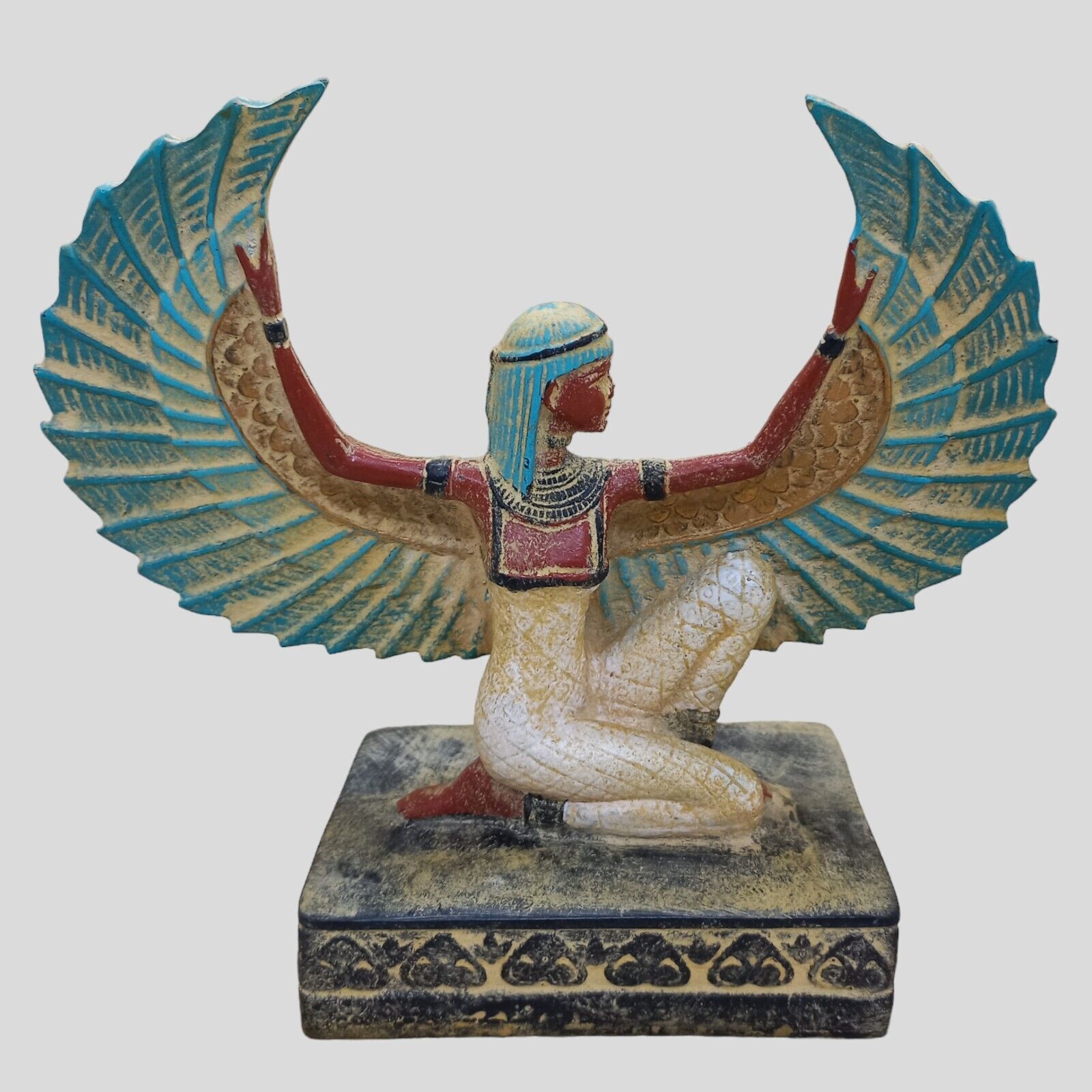 RARE ISIS WINGED STATUE FROM ANCIENT PHARAONIC EGYPT HISTORY ANTIQUITIES