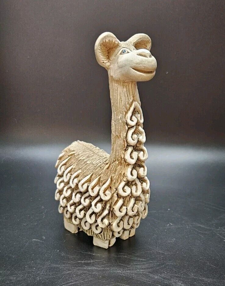 Artesania Rinconada Earthenware Vicuna Llama Alpaca Figurine Uruguay Retired