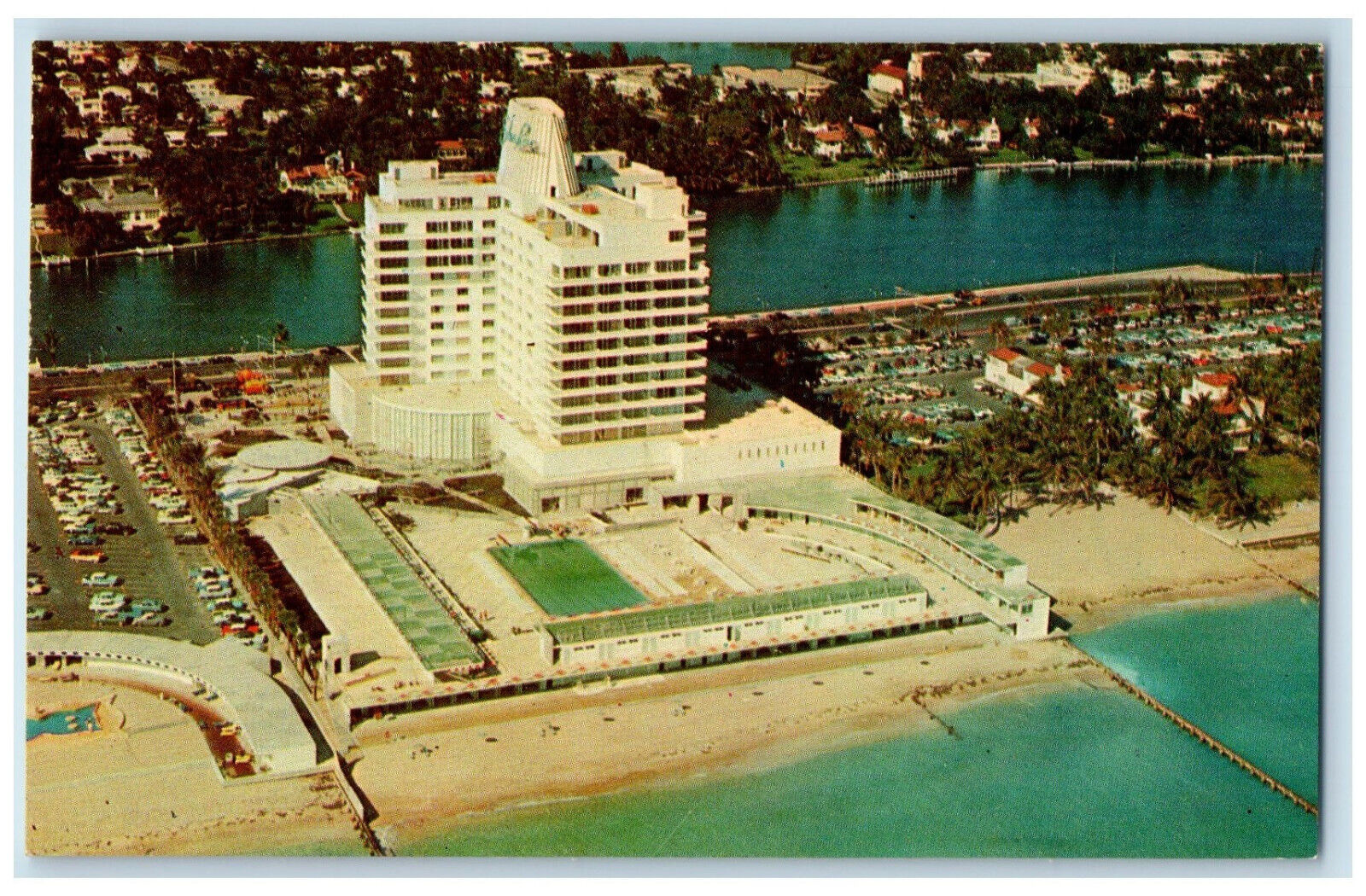 c1960\'s The New and Beautiful Eden Roc Hotel Miami Beach Florida FL Postcard