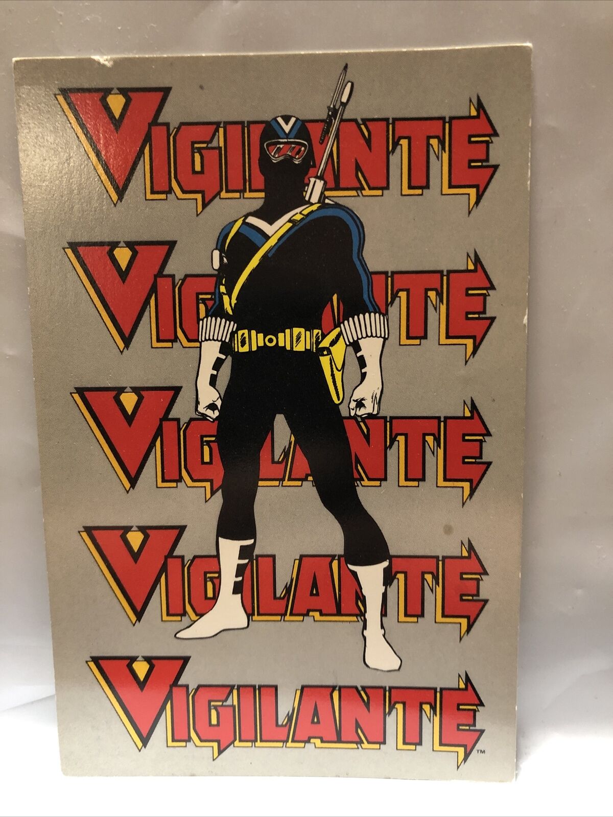 Vintage 1983 Post Card Vigilante DC Comics Mary Wolfman George Perez