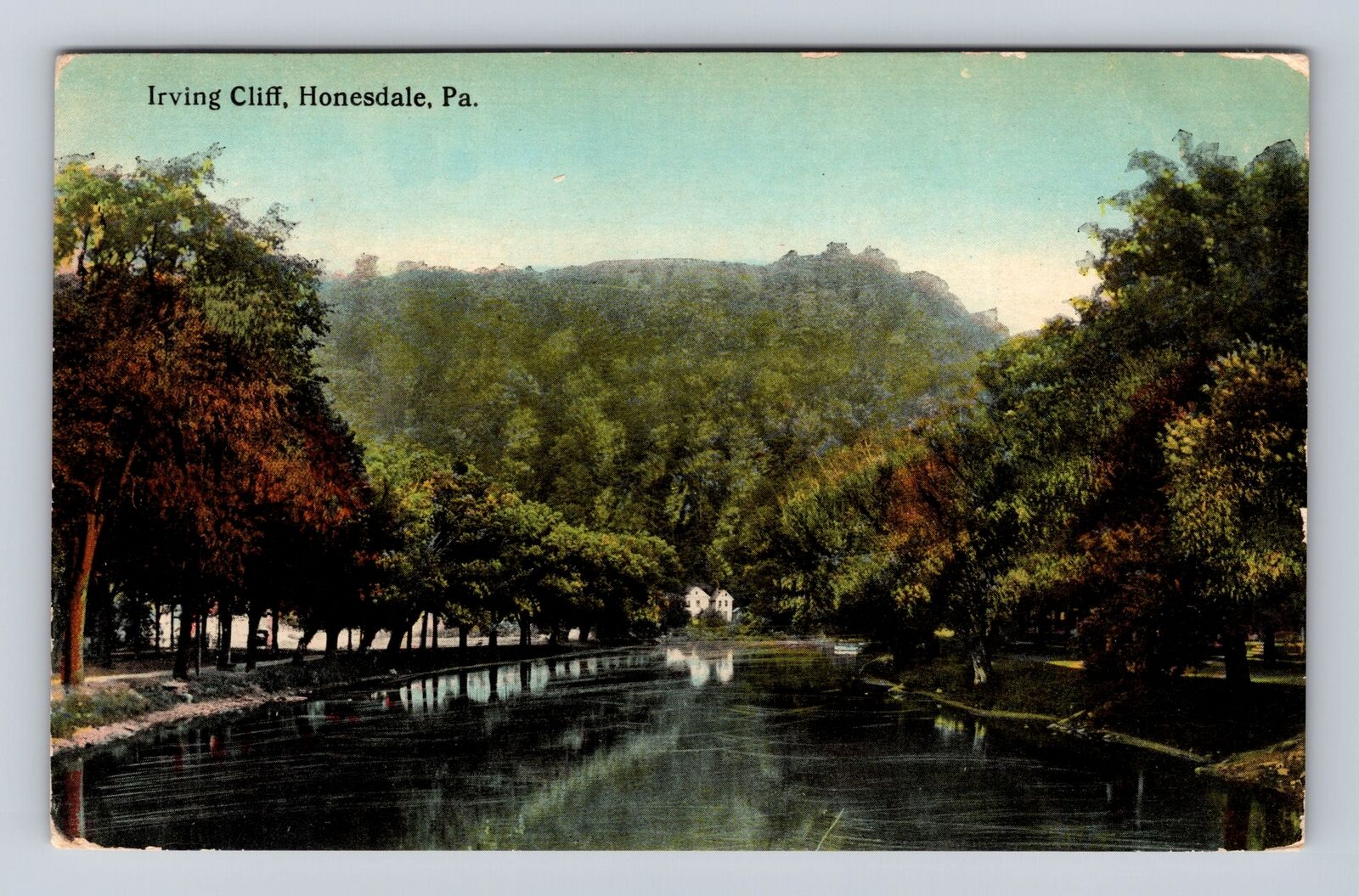 Honesdale PA-Pennsylvania, Irving Cliff, Antique Vintage Souvenir Postcard