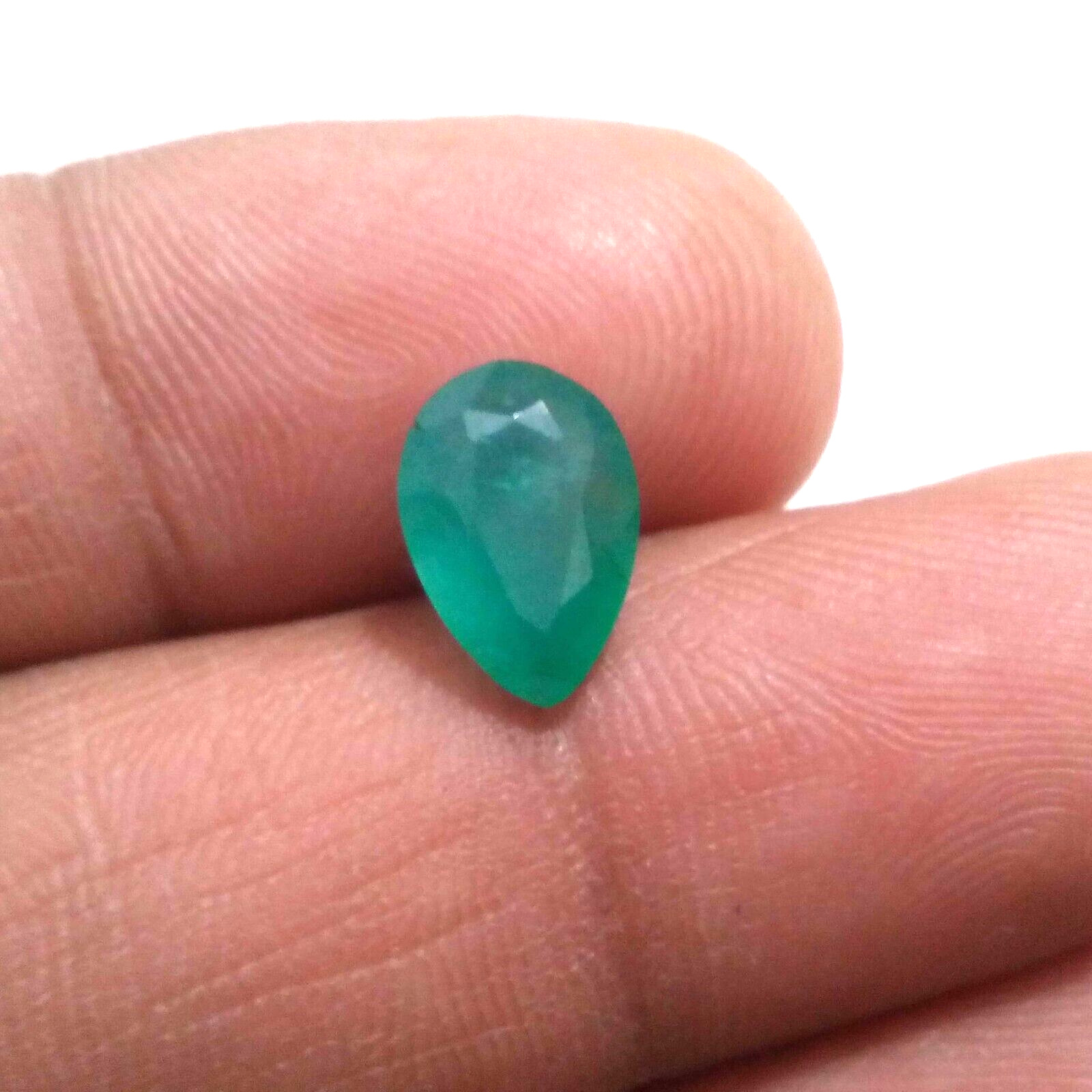 Top Quality Zambian Emerald Pear Shape 2.10 Crt Top Green Faceted Loose Gemstone
