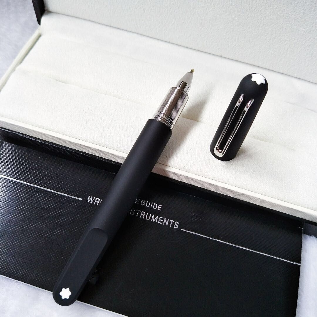 Luxury M Magnet Series Matte Black Color+Silver Clip 0.7mm Ink Rollerball Pen