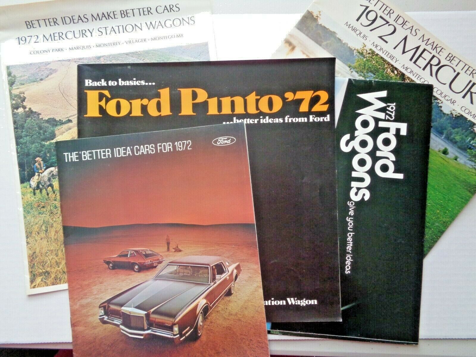 1972 Ford Car Catalogs Vintage Automobilia Magazines Station Wagons and Other