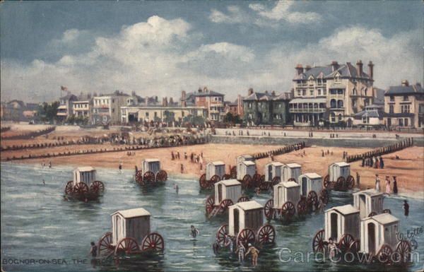West Sussex Bognor-on-sea Tuck Postcard Vintage Post Card