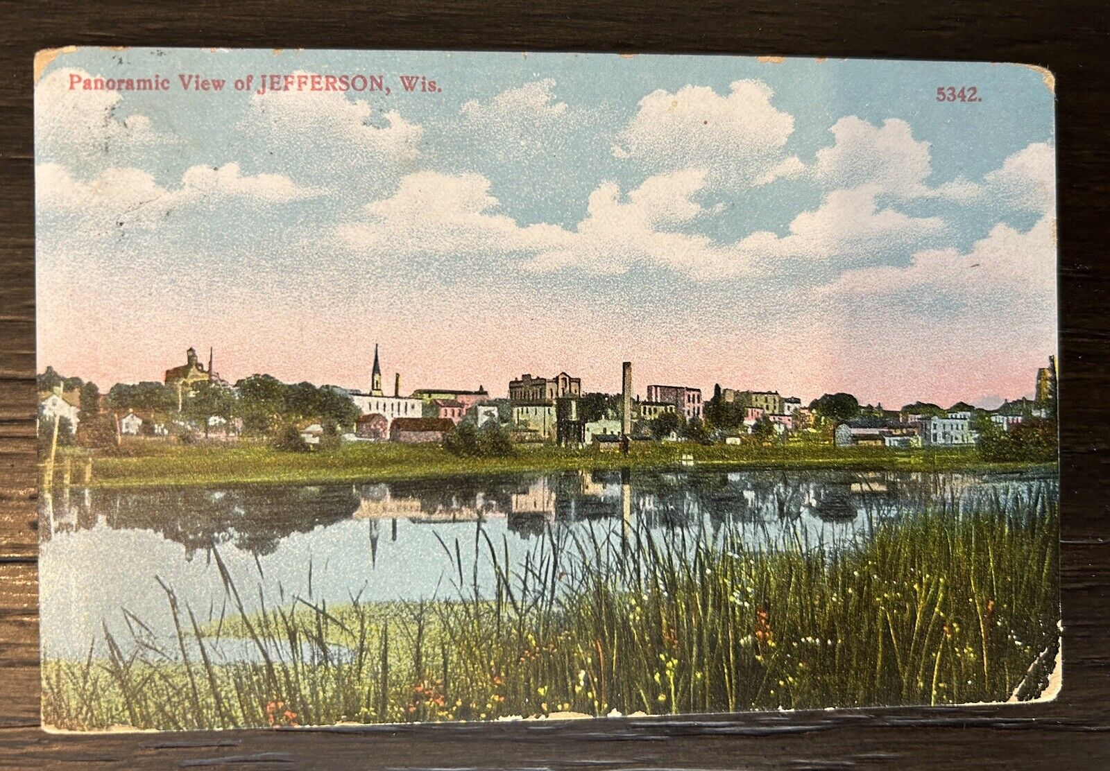 Panaromic View Of Jefferson Wisconsin 1910