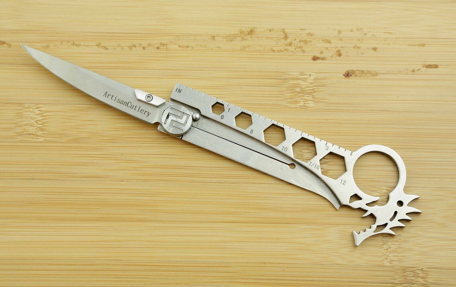Artisan Cutlery Dragon Multi Tool Pocket Knife Stainless  & Handle Blade