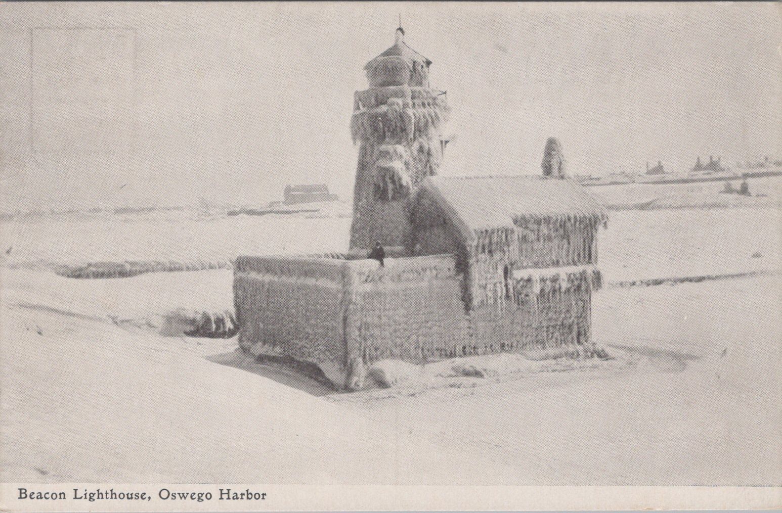 Beacon Lighthouse, Oswego Harbor Unposted Postcard