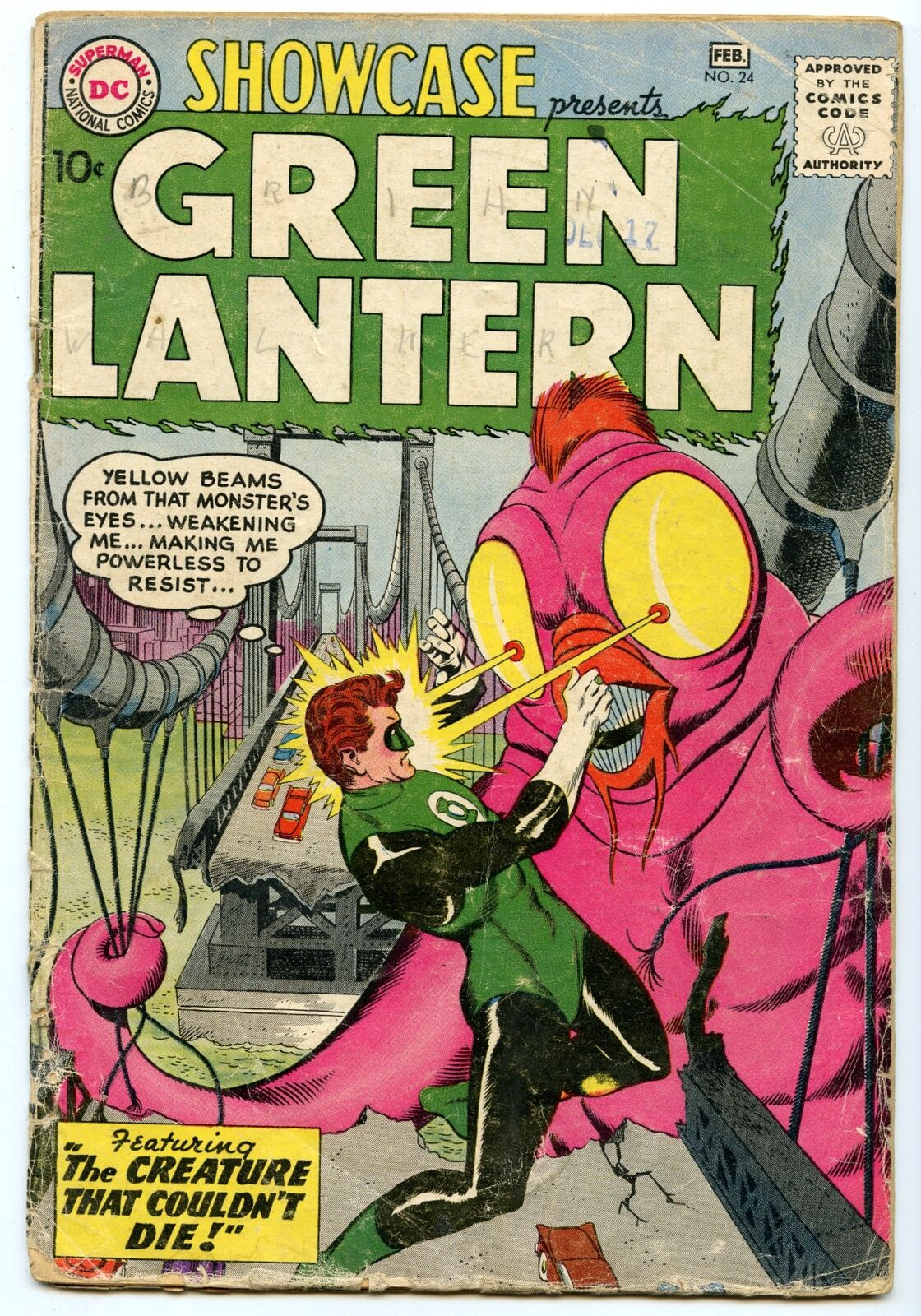Showcase 24 (Feb 1960) GD- (1.8) - 3rd Green Lantern (Hal Jordan) appearance