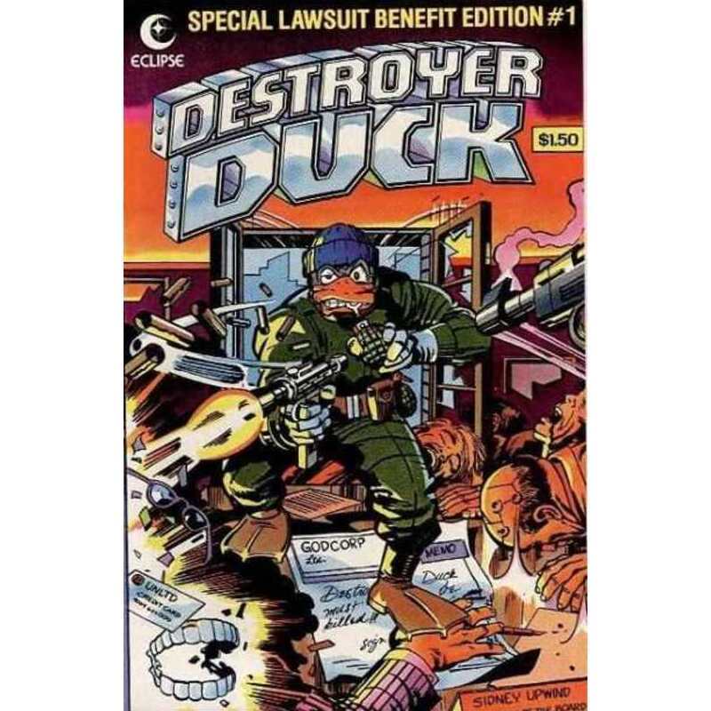 Destroyer Duck #1 Eclipse comics VF+ / Free USA Shipping [t 