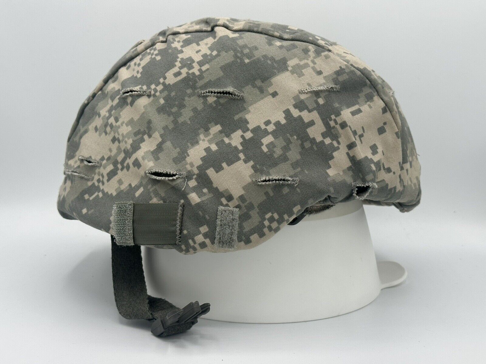 US Army Military MSA Advanced Combat Helmet Size Medium With ACU Cover