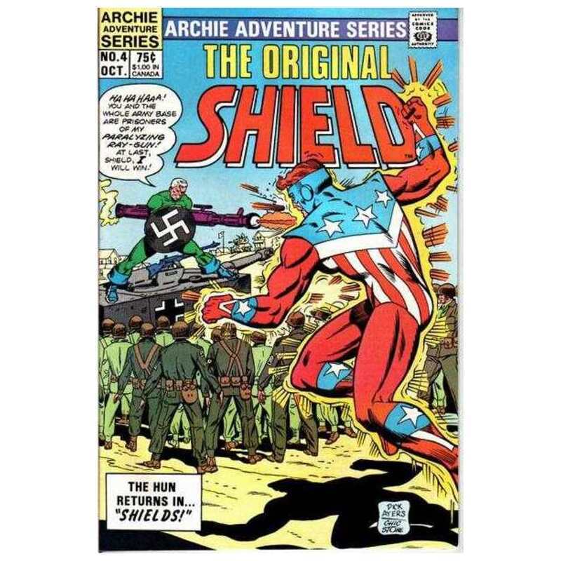 Original Shield #4 in Near Mint condition. Archie comics [c]