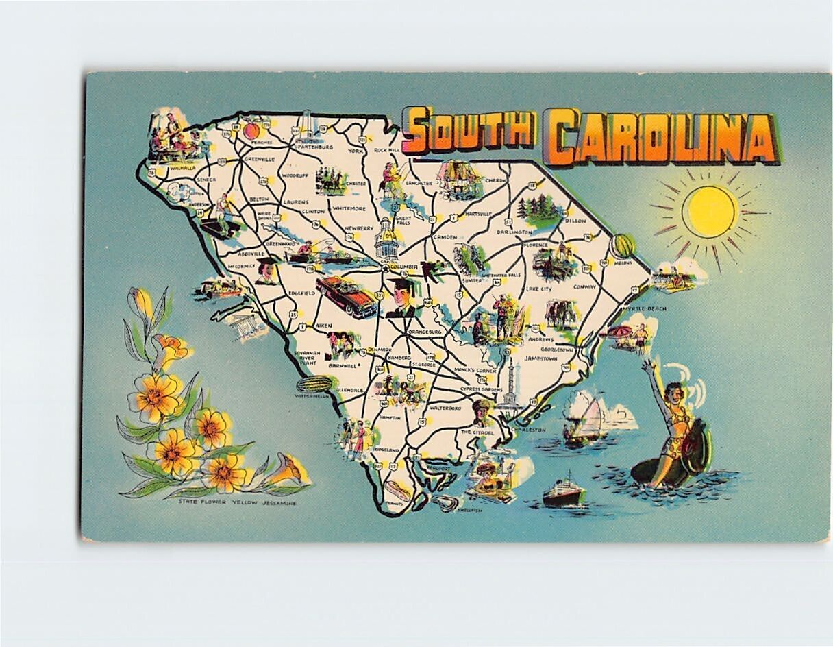 Postcard South Carolina USA