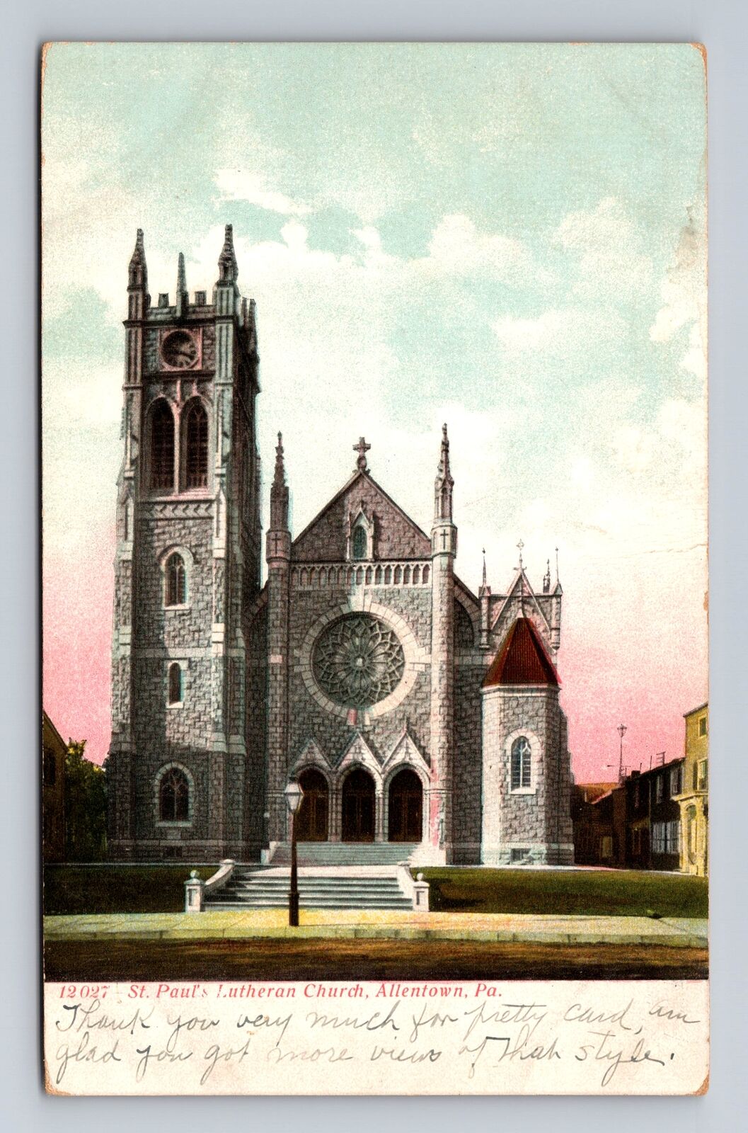 Allentown PA-Pennsylvania, St Paul's Lutheran Church, Religion Vintage Postcard