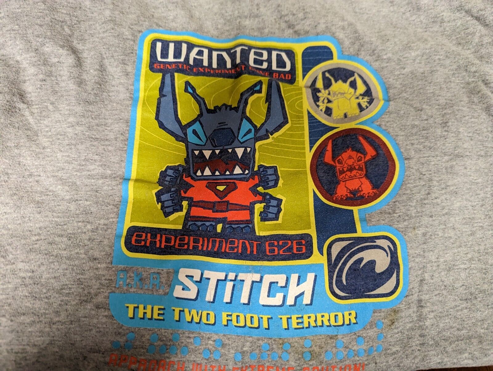 WDW Disney Stitch Stitch's Great Escape Attraction Shirt LARGE Vintage