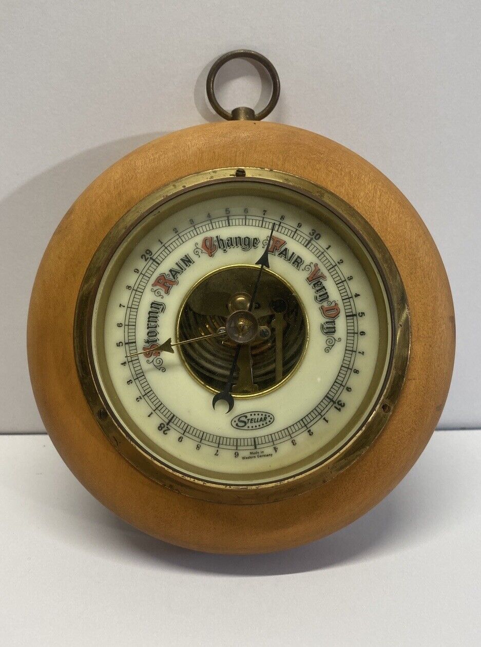Vintage Stellar Germany Barometer made in Western Germany