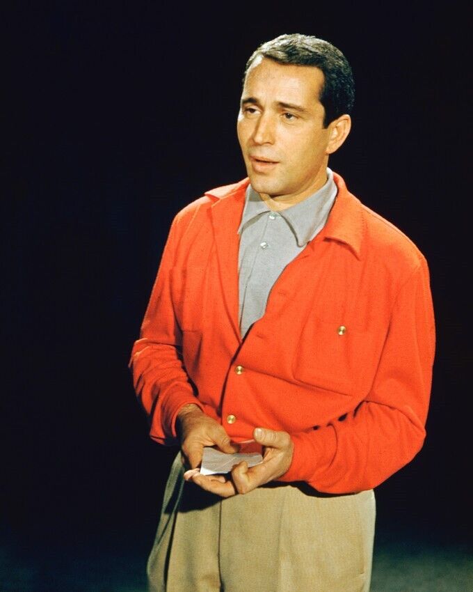 Perry Como Red Jacket Singing Mid 60\' 8x10 inch Photo