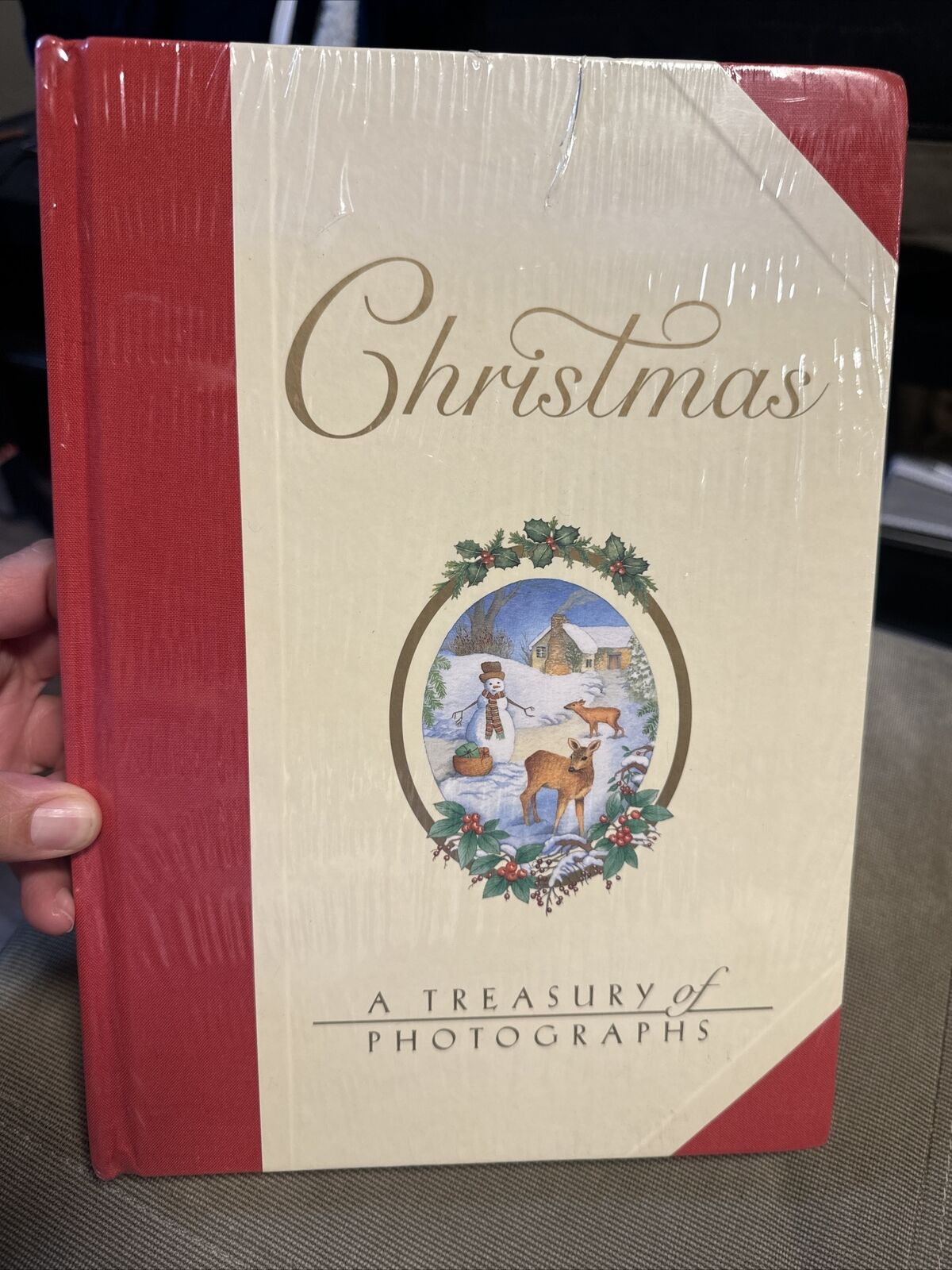 Vtg 1998 Pop-Up Press Christmas A Treasury of Photo Fall Album Holiday FLAWS