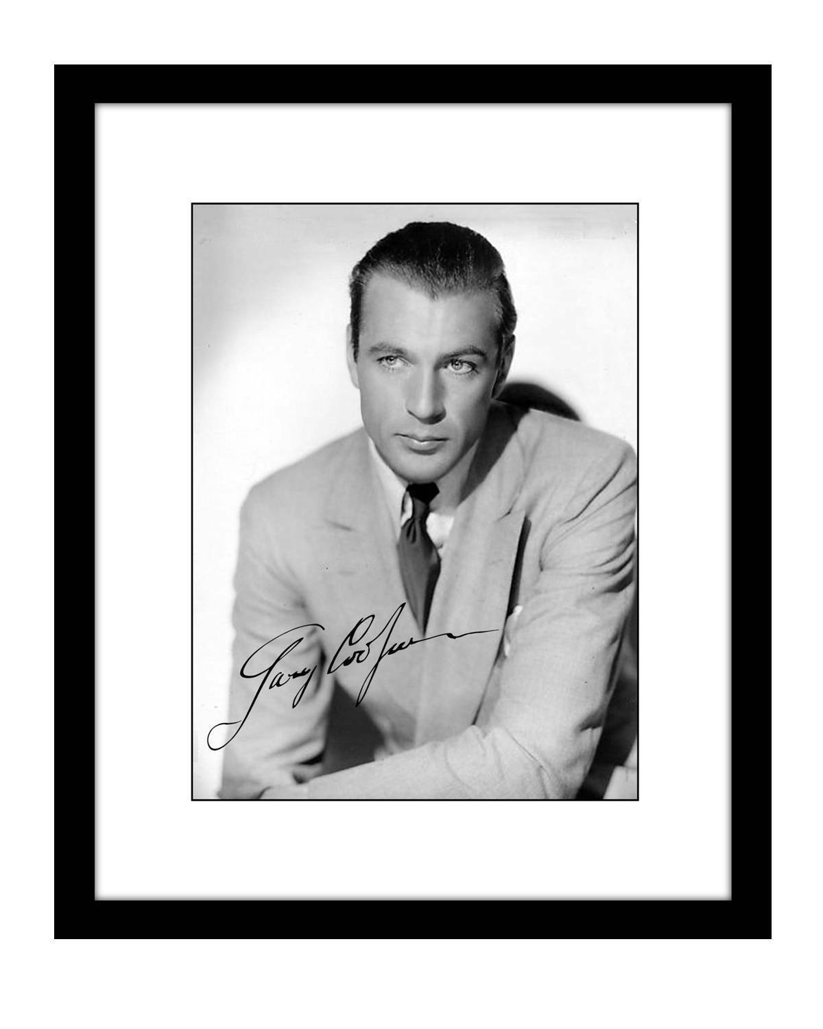 Gary Cooper 8X10 Signed photo print autographed actor hollywood golden era