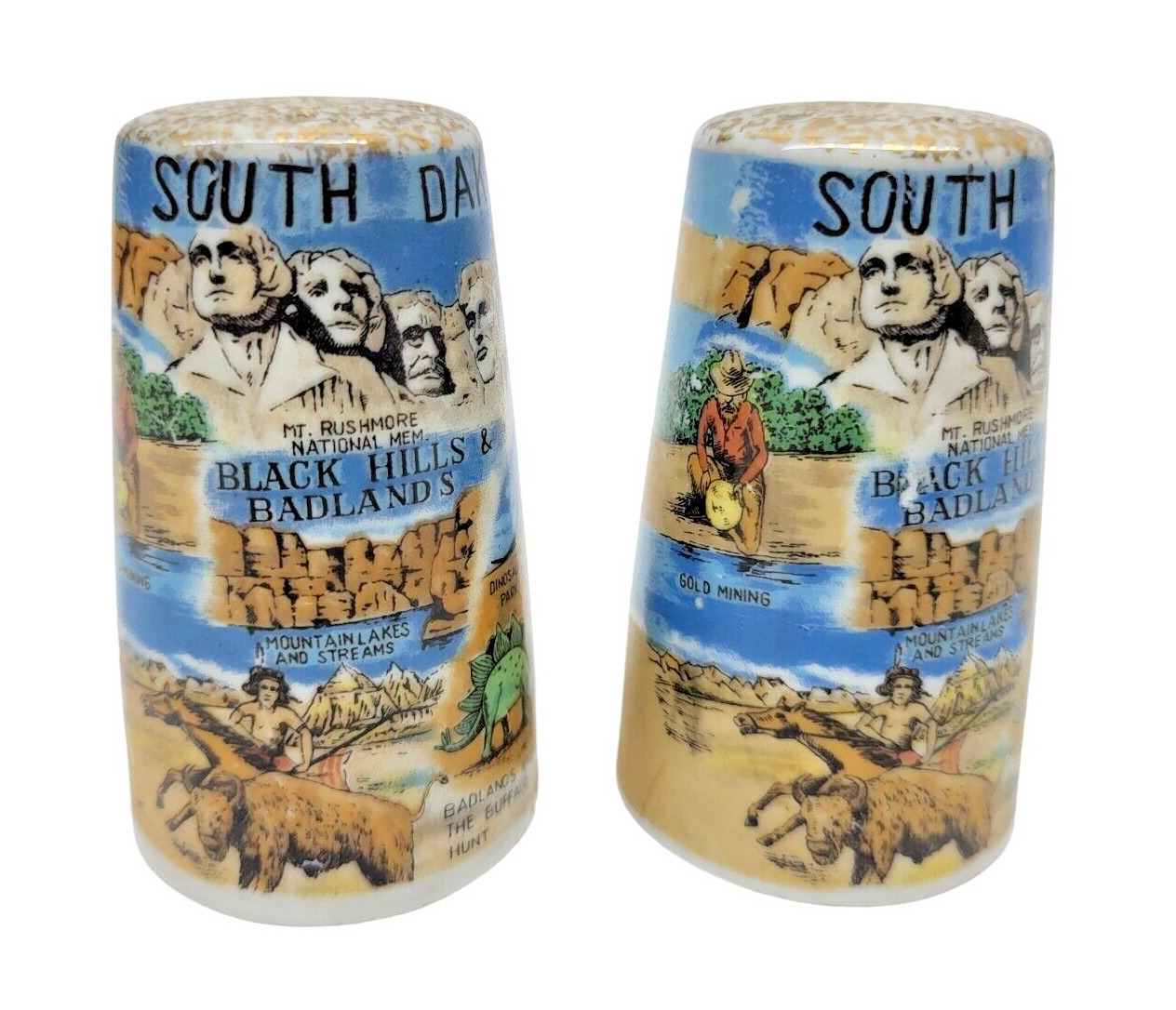 Salt and Pepper Shakers South Decota Vintage Collectable