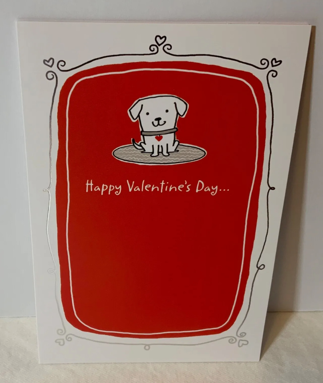 Hallmark Valentine Card 6 Pack -Cute Puppy Dog “Someone Loves Knowing You”
