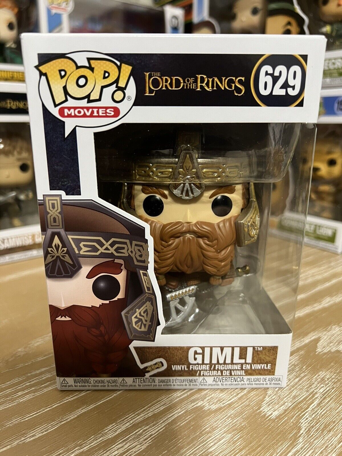 Funko Pop Movies The Lord of the Rings Gimli #629 w/ Protector